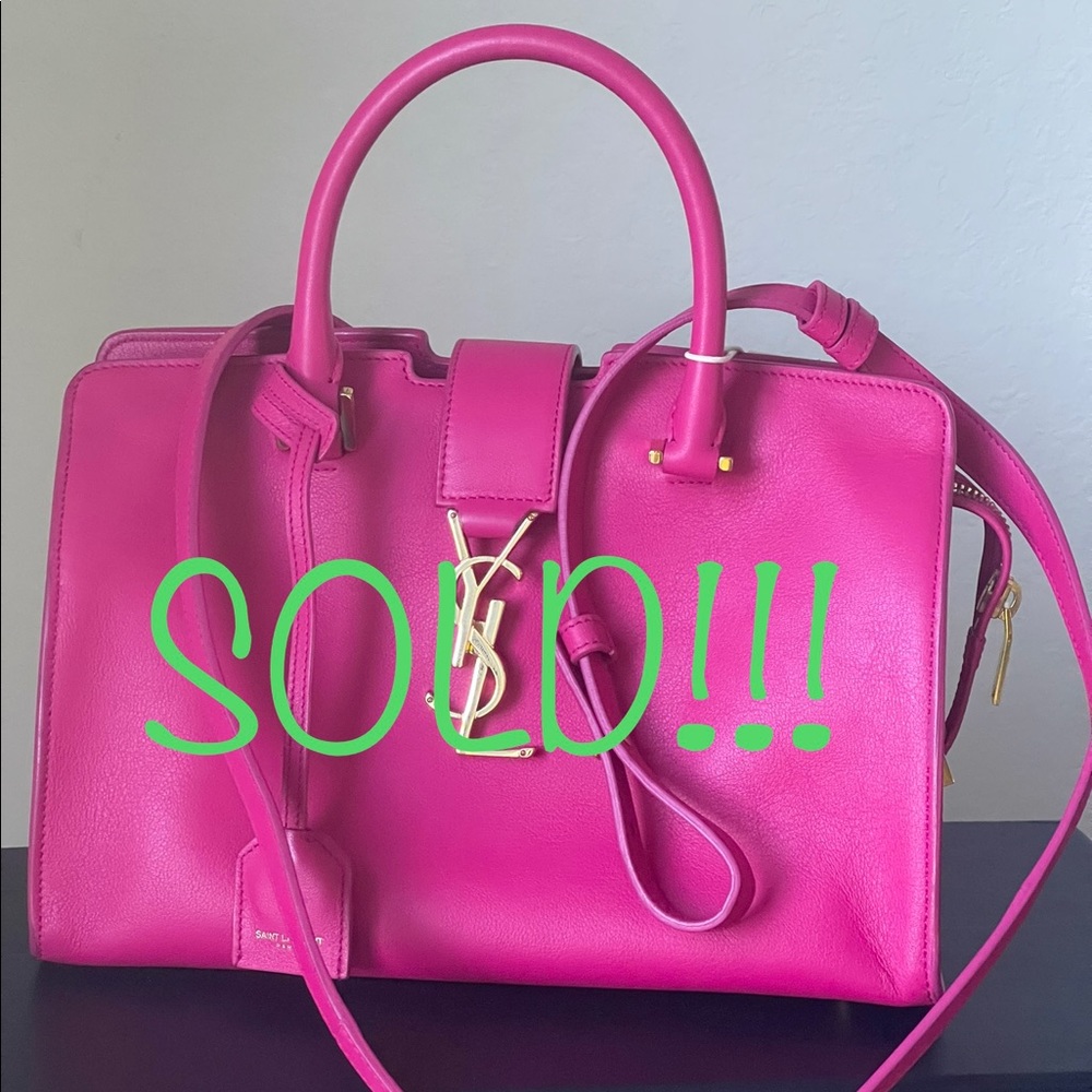 New YSL Saint Laurent Baby Monogramme Cabas Satchel Bubblegum Pink